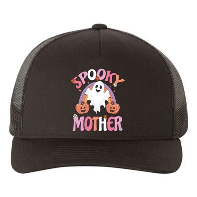 Family Retro Spook Mother Groovy Retro Halloween Ghost Costume Gift Yupoong Adult 5-Panel Trucker Hat