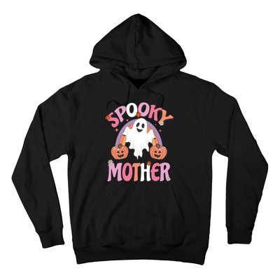 Family Retro Spook Mother Groovy Retro Halloween Ghost Costume Gift Hoodie