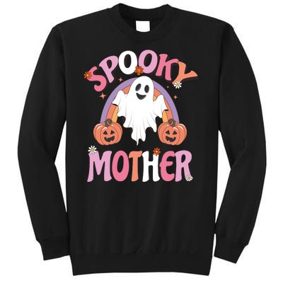 Family Retro Spook Mother Groovy Retro Halloween Ghost Costume Gift Sweatshirt