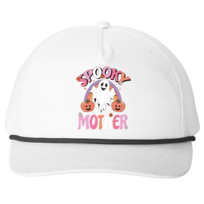 Family Retro Spook Mother Groovy Retro Halloween Ghost Costume Gift Snapback Five-Panel Rope Hat