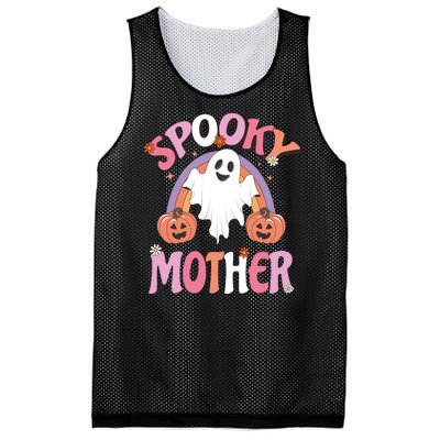 Family Retro Spook Mother Groovy Retro Halloween Ghost Costume Gift Mesh Reversible Basketball Jersey Tank