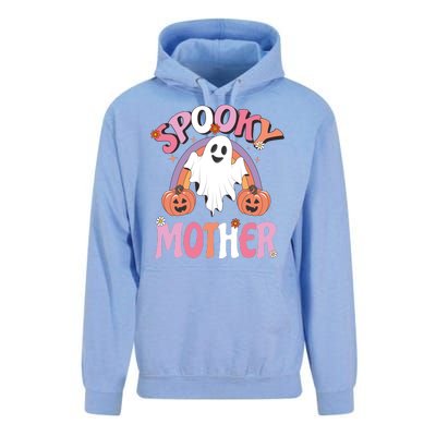 Family Retro Spook Mother Groovy Retro Halloween Ghost Costume Gift Unisex Surf Hoodie