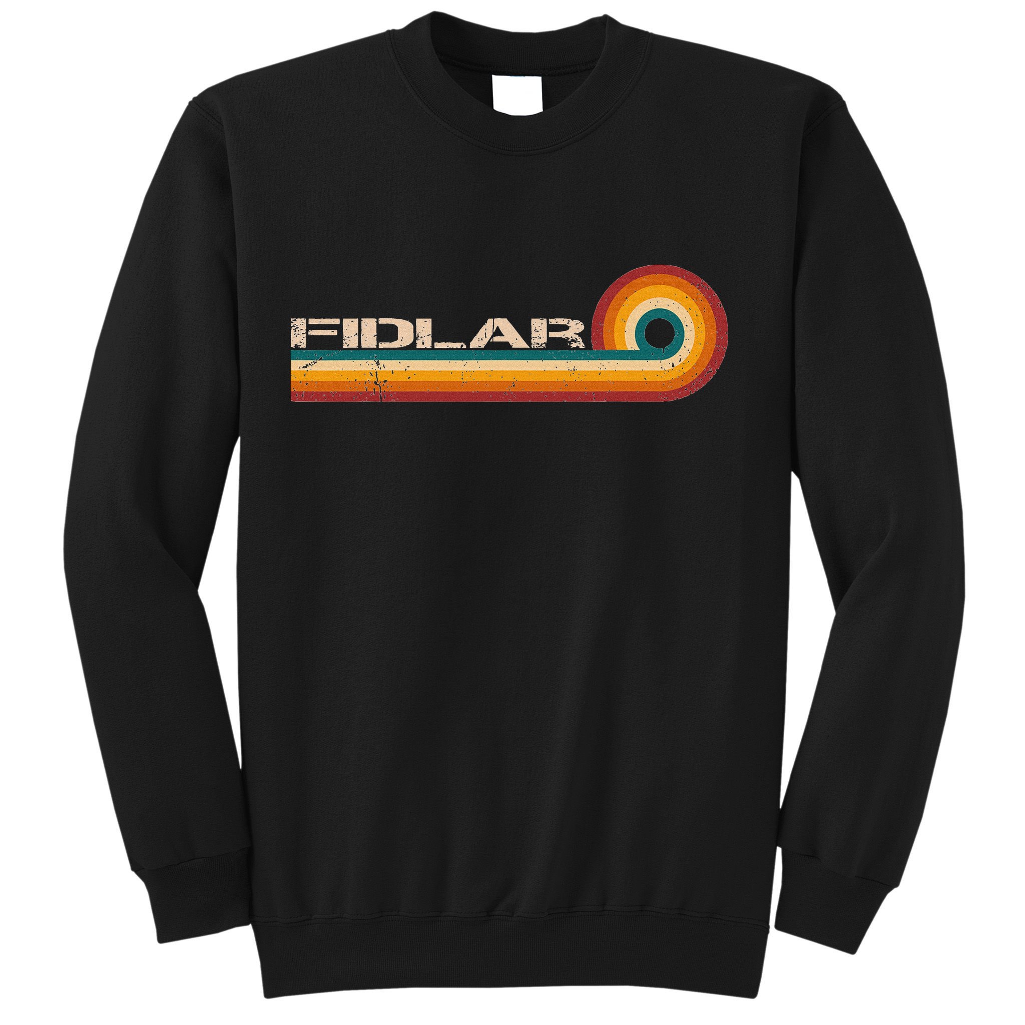 Fidlar Retro Stripes Musician Vintage Sweatshirt