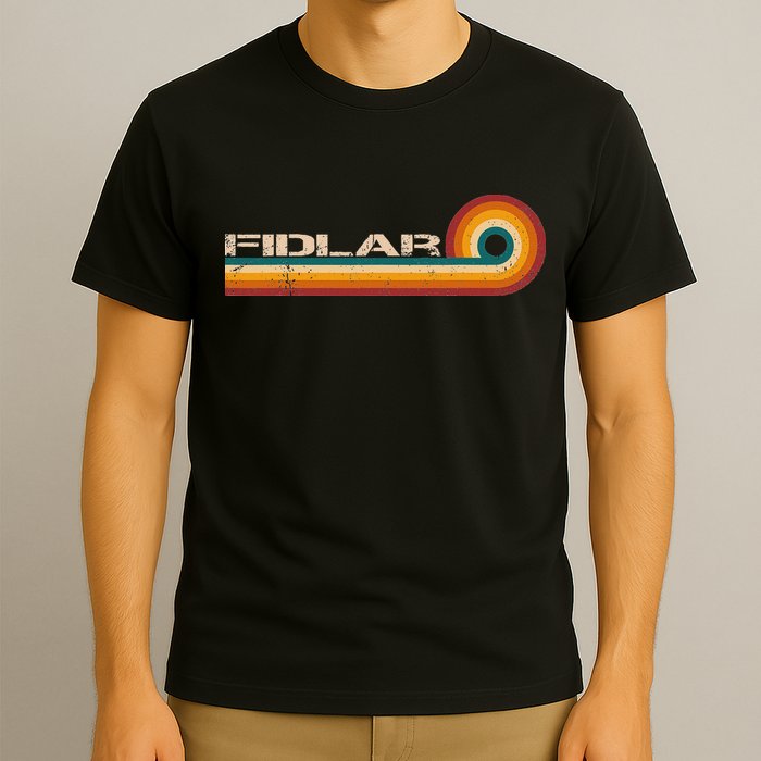Fidlar Retro Stripes Musician Vintage T-Shirt