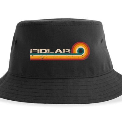 Fidlar Retro Stripes Musician Vintage Sustainable Bucket Hat