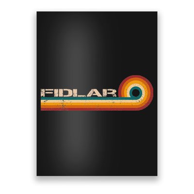 Fidlar Retro Stripes Musician Vintage Poster