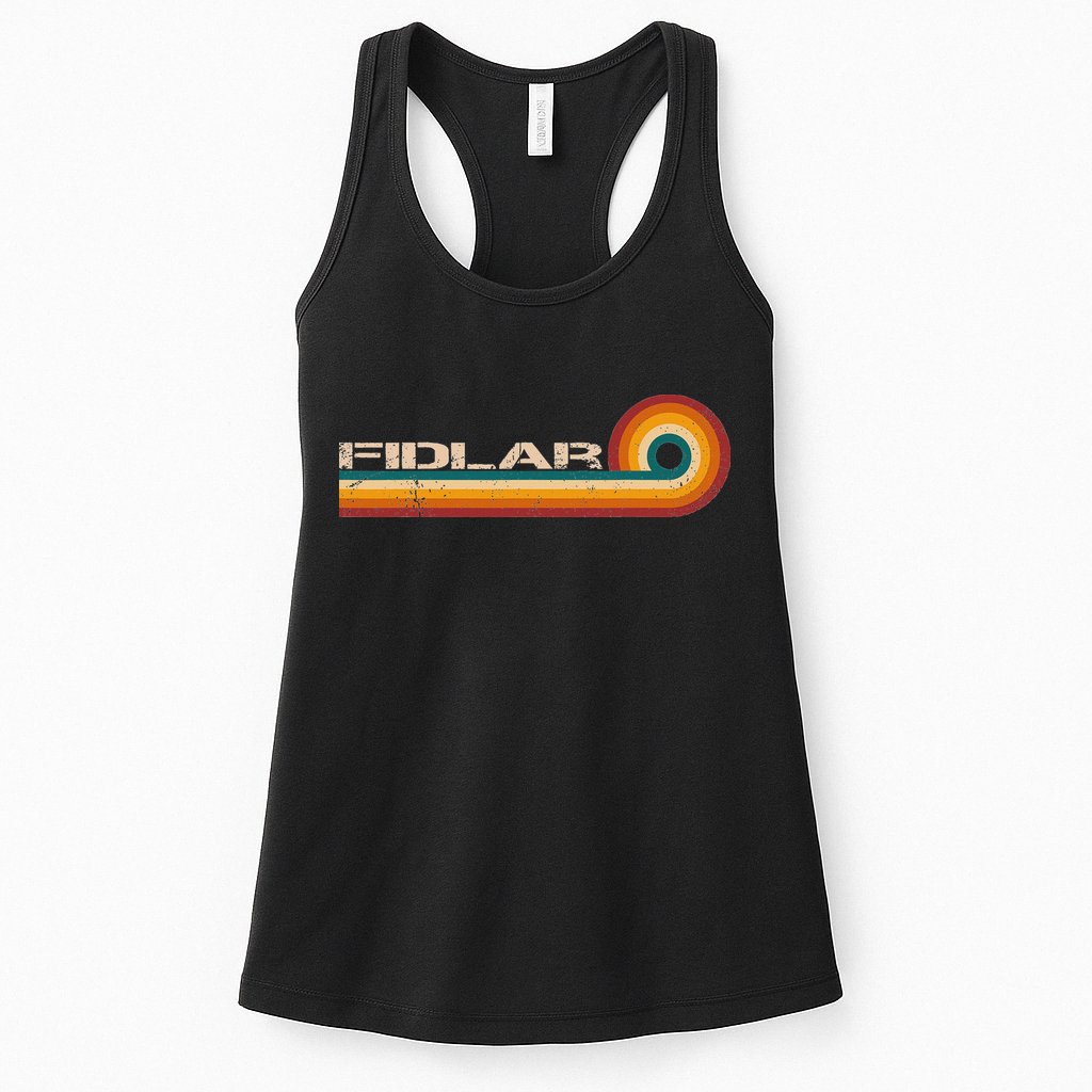 Fidlar Retro Stripes Musician Vintage Womens Tank Top