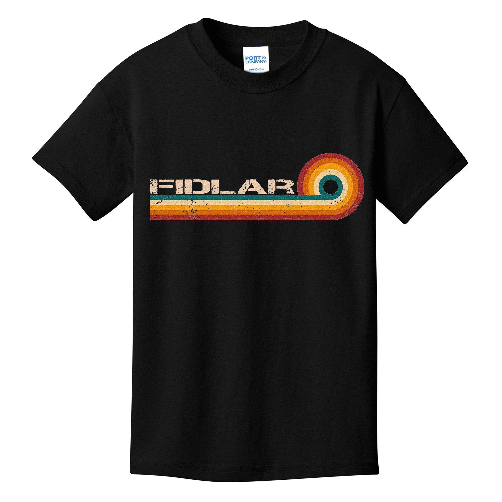 Fidlar Retro Stripes Musician Vintage Kids T-Shirt