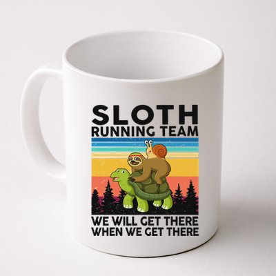 Funny Running Sloth Running Team Sloth Coffee Mug