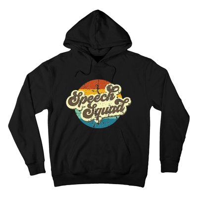 Funny Retro Speech Squad Student Teacher Team Hoodie