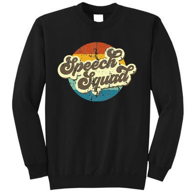 Funny Retro Speech Squad Student Teacher Team Sweatshirt