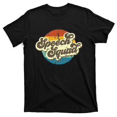 Funny Retro Speech Squad Student Teacher Team T-Shirt