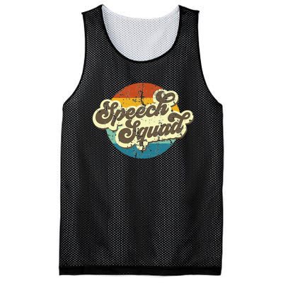 Funny Retro Speech Squad Student Teacher Team Mesh Reversible Basketball Jersey Tank