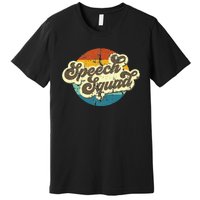 Funny Retro Speech Squad Student Teacher Team Premium T-Shirt