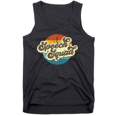 Funny Retro Speech Squad Student Teacher Team Tank Top