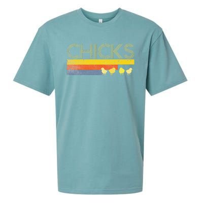 Funny Retro Striped Easter Chicks Chick Baby Chicken Sueded Cloud Jersey T-Shirt