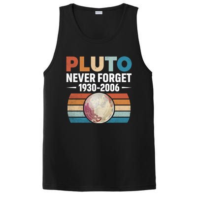 Funny Retro Space Science Never Forget Pluto Gift PosiCharge Competitor Tank