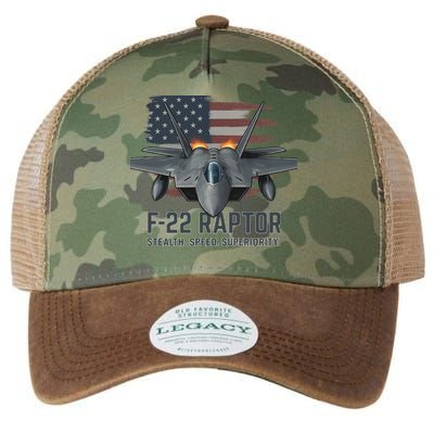 F-22 Raptor Stealth Speed Superiority Legacy Tie Dye Trucker Hat