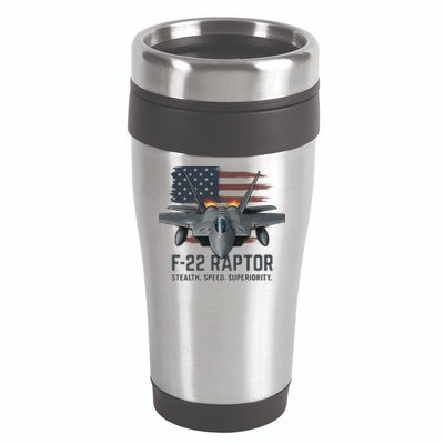 F-22 Raptor Stealth Speed Superiority 16oz Travel Tumbler