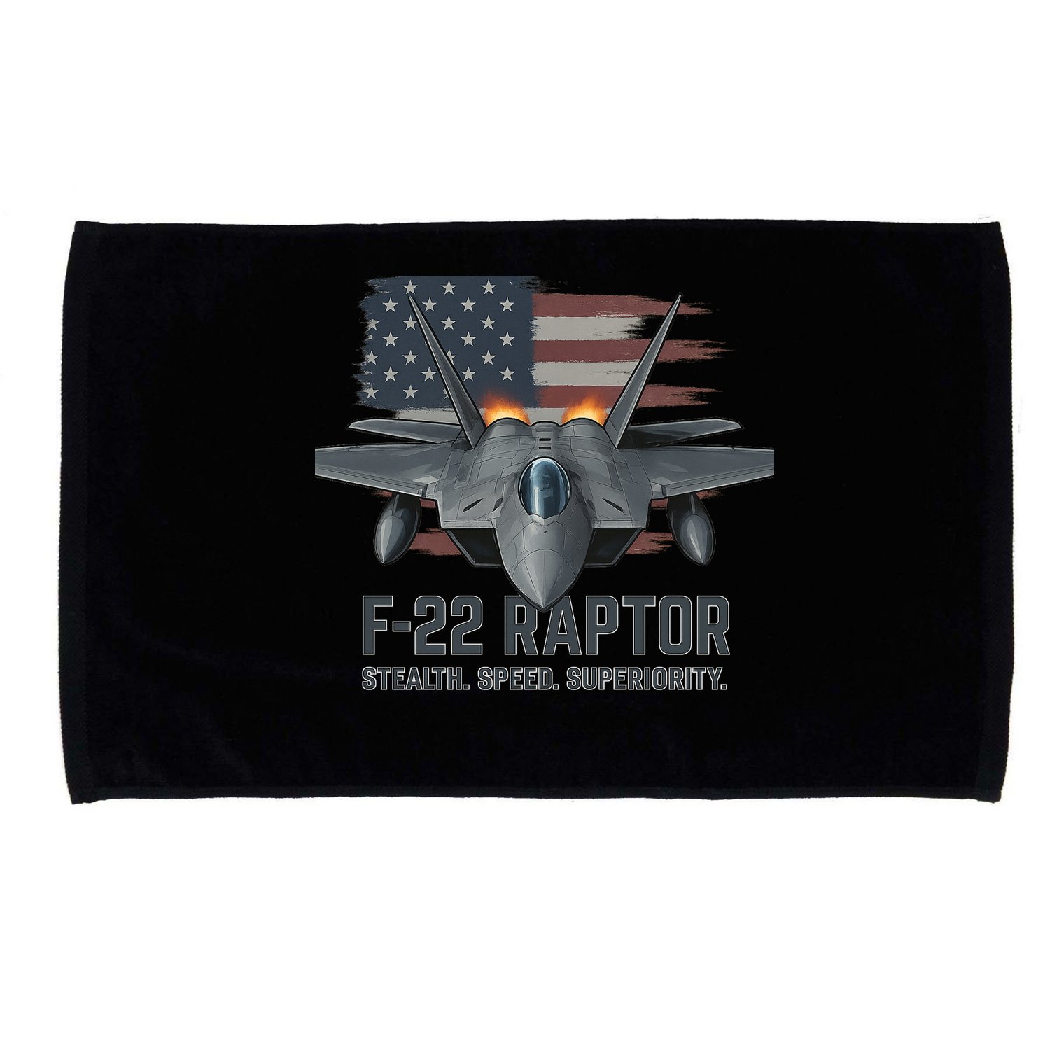 F-22 Raptor Stealth Speed Superiority Microfiber Hand Towel