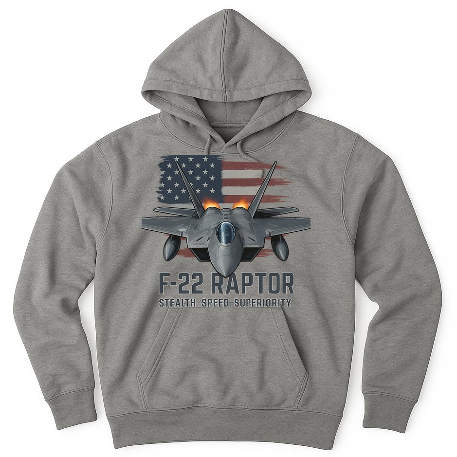 F-22 Raptor Stealth Speed Superiority Hoodie