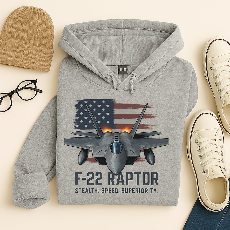 F-22 Raptor Stealth Speed Superiority Hoodie