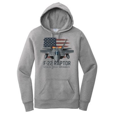 F-22 Raptor Stealth Speed Superiority Women's Pullover Hoodie