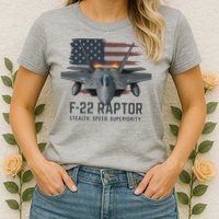 F-22 Raptor Stealth Speed Superiority Womens T-Shirt
