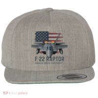 F-22 Raptor Stealth Speed Superiority Wool Snapback Cap
