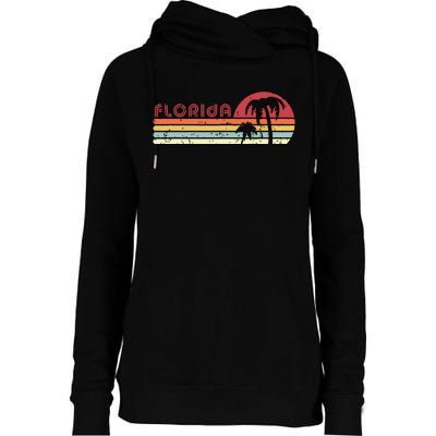 Florida Retro Style Fl Usa Womens Funnel Neck Pullover Hood