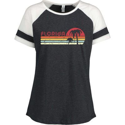 Florida Retro Style Fl Usa Enza Ladies Jersey Colorblock Tee