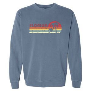 Florida Retro Style Fl Usa Garment-Dyed Sweatshirt