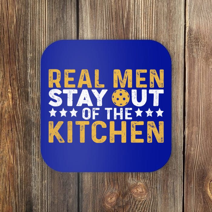 Funny Real Stay Out Of The Kitchen Pickleball Vintage Great Gift Coaster