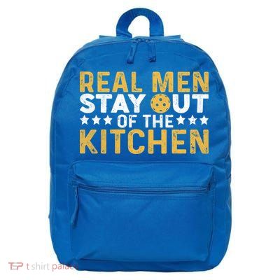 Funny Real Stay Out Of The Kitchen Pickleball Vintage Great Gift 16 in Basic Backpack