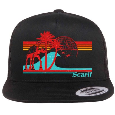 Funny Retro Scarif Summer Flatbill Hat