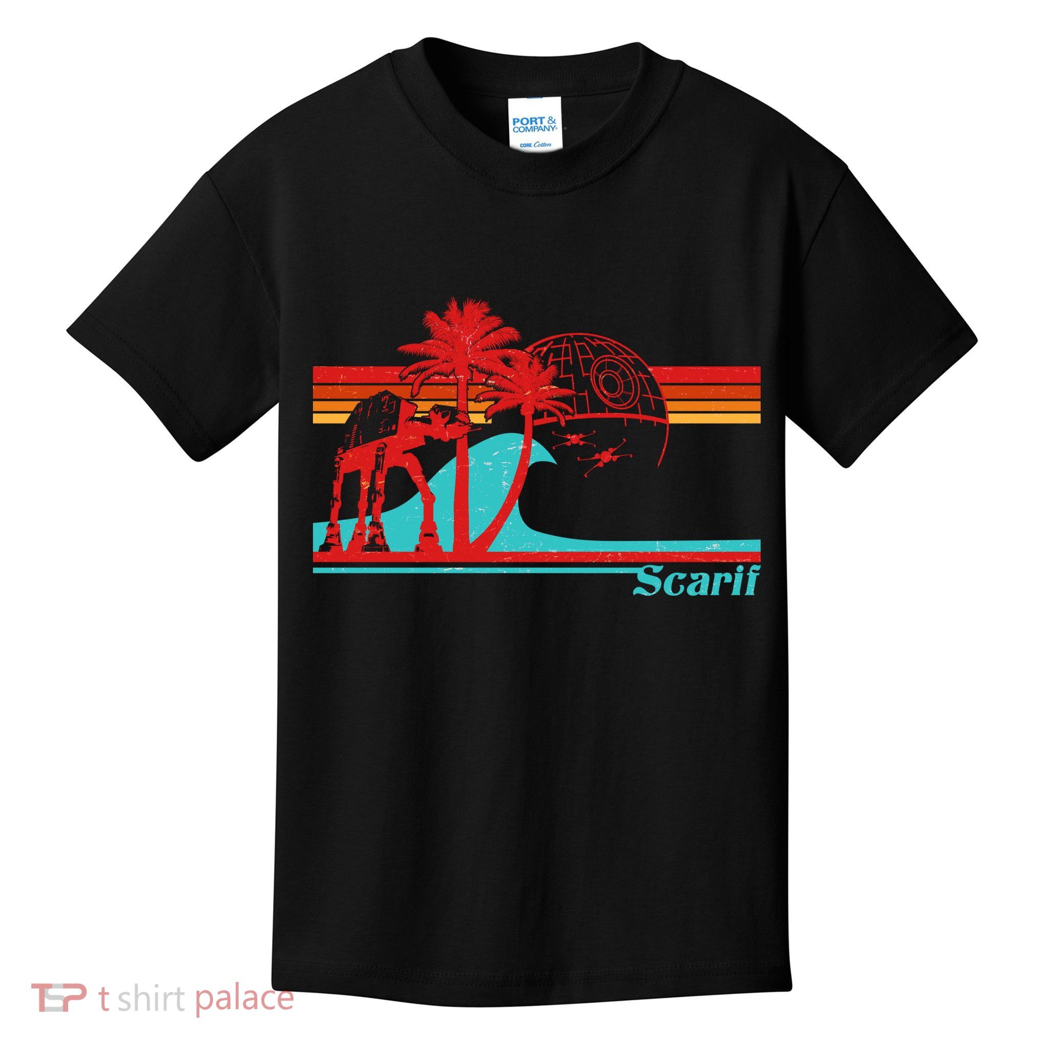 Funny Retro Scarif Summer Kids T-Shirt