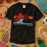 Funny Retro Scarif Summer Kids T-Shirt