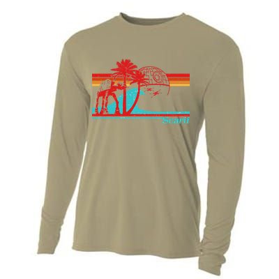 Funny Retro Scarif Summer Cooling Performance Long Sleeve Crew