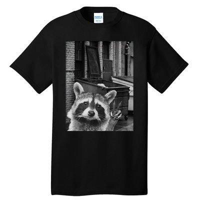 Funny Raccoon Selfie Tall T-Shirt