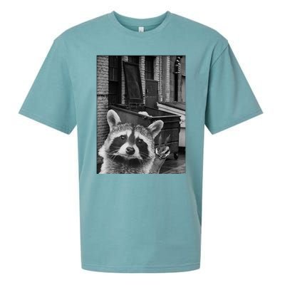 Funny Raccoon Selfie Sueded Cloud Jersey T-Shirt