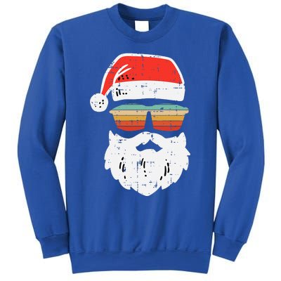 Festive Retro Sunglasses for Christmas Celebrations Sweatshirt