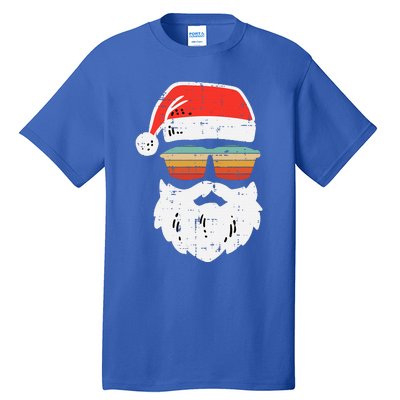 Festive Retro Sunglasses for Christmas Celebrations Tall T-Shirt