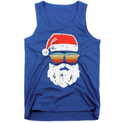 Festive Retro Sunglasses for Christmas Celebrations Tank Top