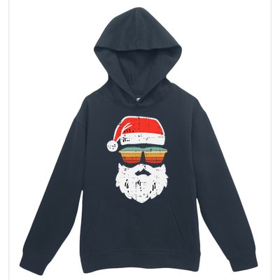 Festive Retro Sunglasses for Christmas Celebrations Urban Pullover Hoodie