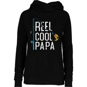 Fishing Retro Style Papa Father’s Day Gift Fisherman Papa Womens Funnel Neck Pullover Hood