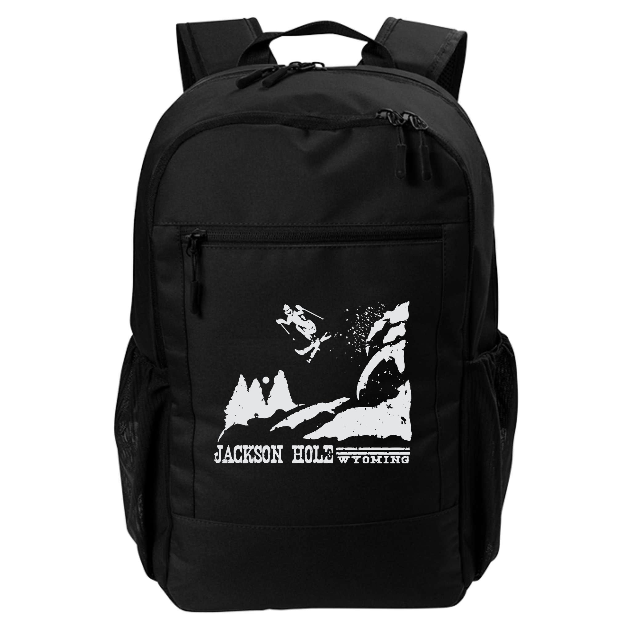 Funny Retro Ski T Jackson Hole Wyoming Skiing T Vintage Ski Resort T Backpack