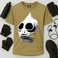 Funny Retro Sleestak Reptilian Skull Graphic Cooling Performance Crew T-Shirt