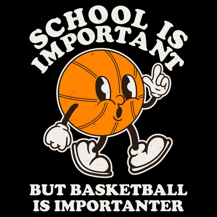 Funny Retro School Is Important But Basketball Is Importanter Backpack