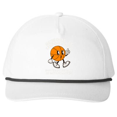 Funny Retro School Is Important But Basketball Is Importanter Snapback Five-Panel Rope Hat