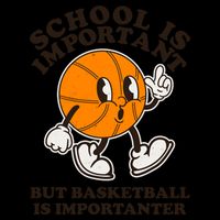 Funny Retro School Is Important But Basketball Is Importanter Mug